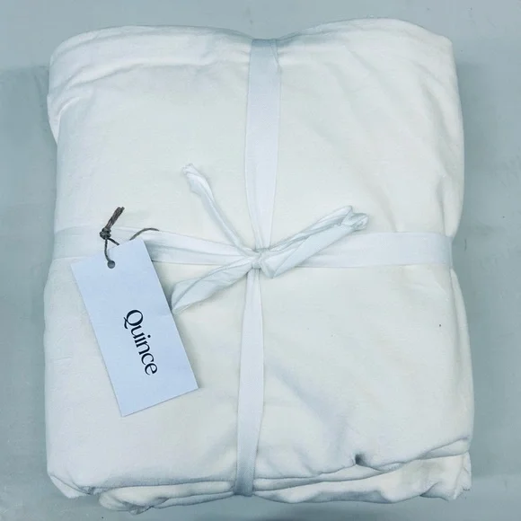 NWT/NWOT QUINCE Set Of 2 48x84 Cotton Velvet Curtains Ivory 7824 - Picture 7 of 10